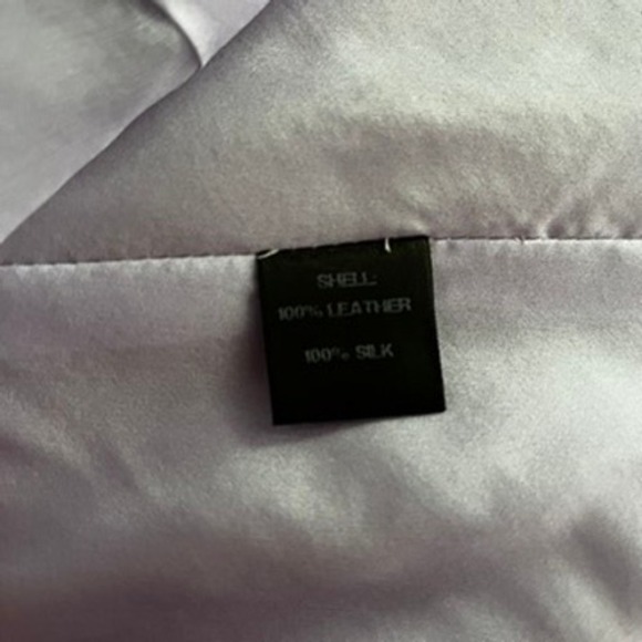 Jonathan Simkhai Leather and Silk Crew‎ Neck Sleeveless Blouse Purple size small - Picture 9 of 10